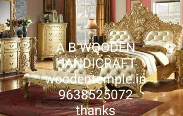 Wooden Double Beds-11