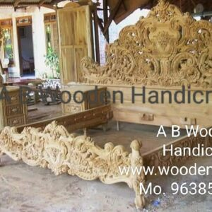 Wooden Double Beds-12