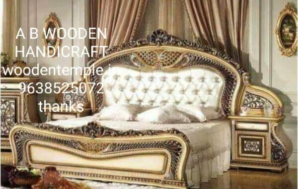 Wooden Double Beds-7