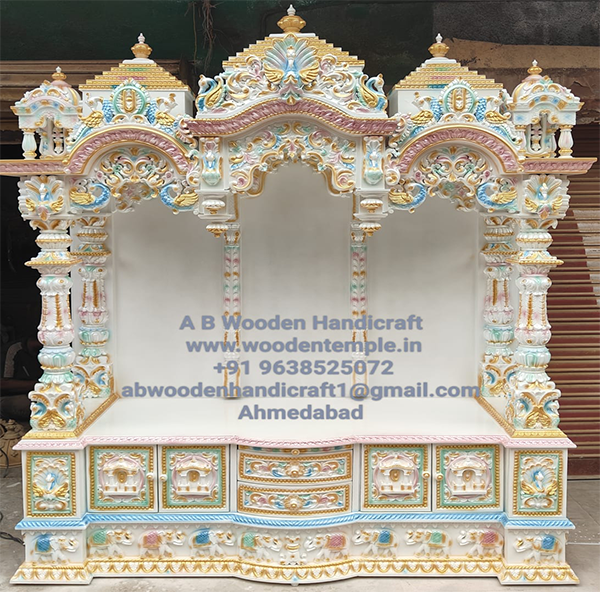 Wooden Pooja Mandir in USA